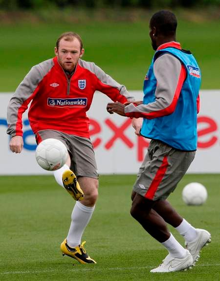 Wayne Rooney při přípravě na duel s Andorrou. | Foto: Václav Rojík