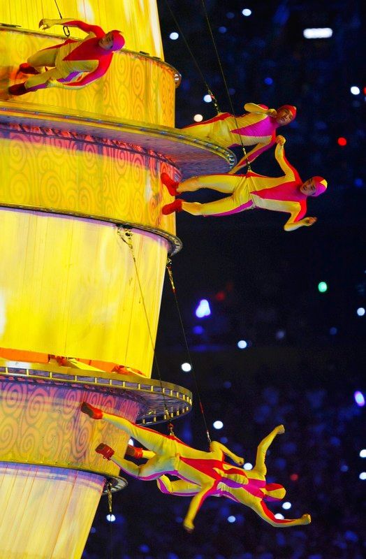 Zahajovací ceremoniál olympiády v Pekingu | Foto: Reuters