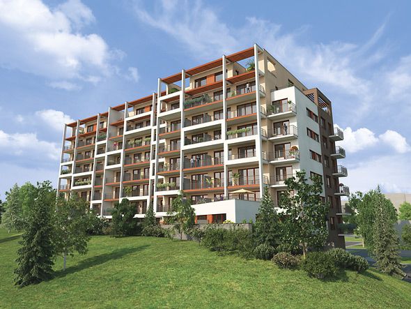 Barrandovská vyhlídka Praha 5 - Hlubočepy  Developer: Central Group  Předpokládané dokončení: prosinec 2012  K dispozici: 83 z celkem 88 bytů  Cena: 27 900 - 57 000 Kč/m2 včetně DPH | Foto: Central Group