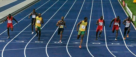 Usain Bolt - zlato a světový rekord | Foto: Reuters