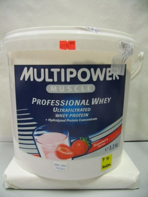 Přípravek Multipower Muscle Professional Whey Ultrafiltrated Whey Protein, ve kterém inspekce objevila anabolika | Foto: Státní zemědělská a potravinářská inspekce