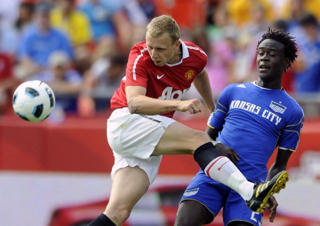 Nedařilo se ani Manchesteru United, který Hrál s Kansasem City. | Foto: Reuters