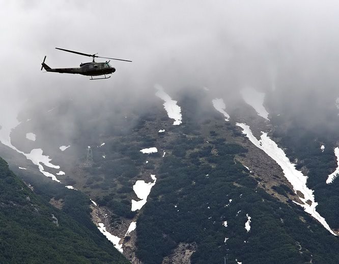 Nad tréninkovým městečkem Seefeld se drží hustá mračna. | Foto: Tomáš Adamec, Aktuálně.cz