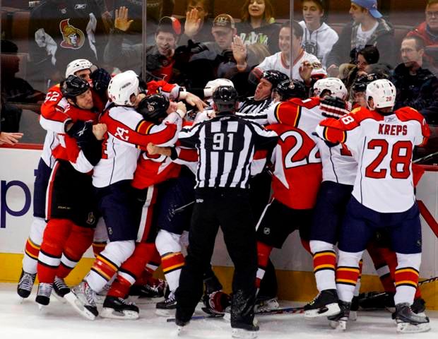 Ottawa vs Florida. | Foto: Reuters