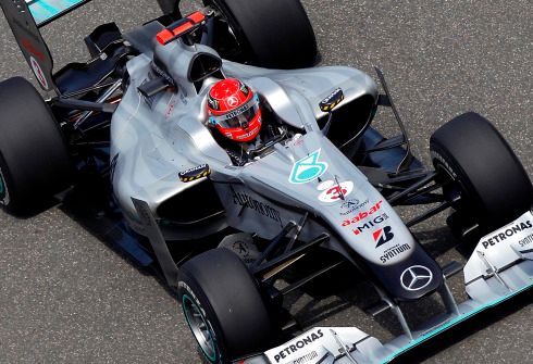 Michael Schumacher s mercedesem skončil devátý. | Foto: Reuters