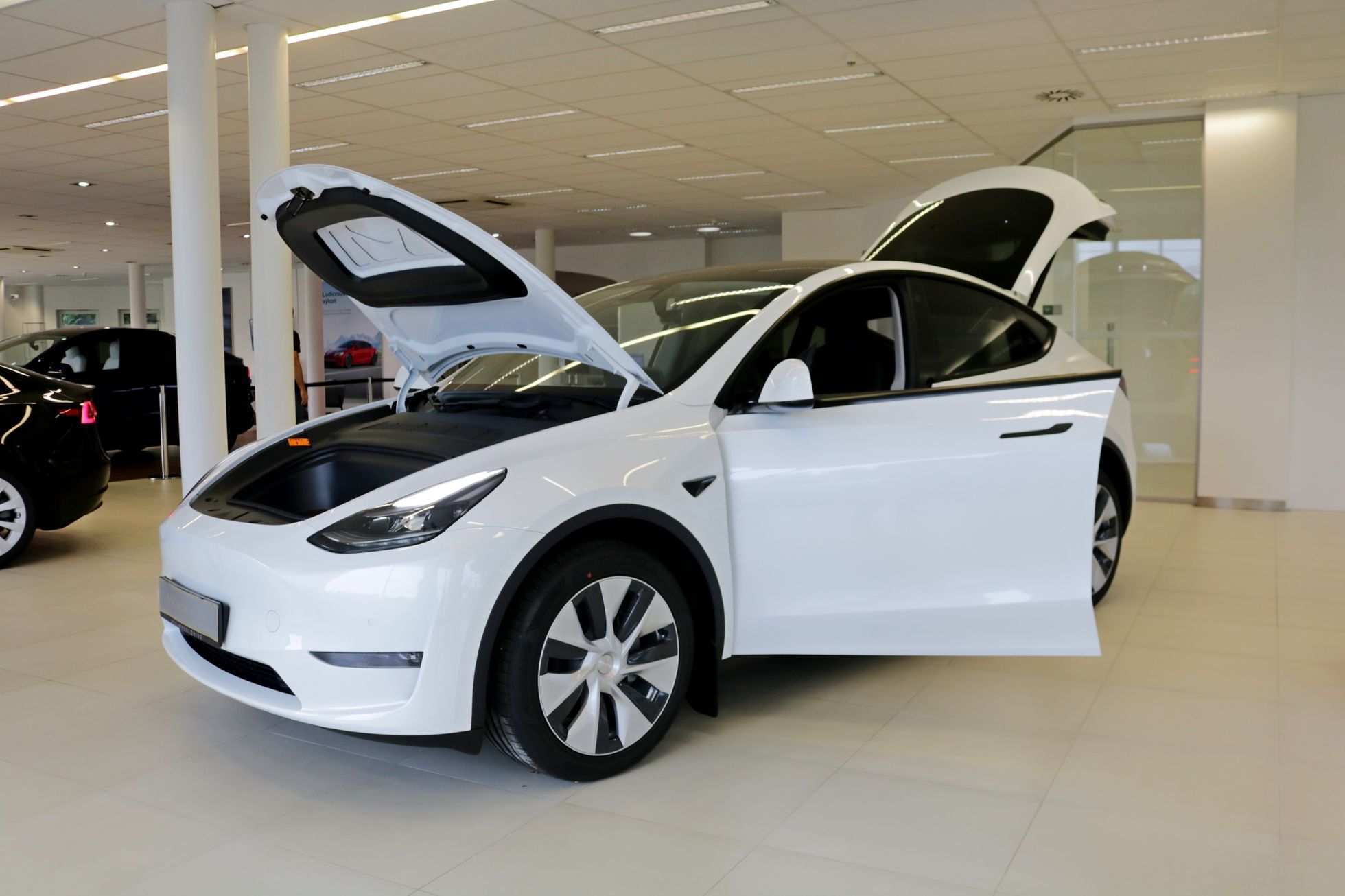 So far only from China and the only version.  Tesla Model Y is in the Czech Republic, we researched it