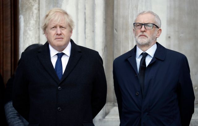 Boris Johnson & Jeremy Corbyn. Dva kohouti, jedna Británie. | Foto: ČTK/AP/Matt Dunham