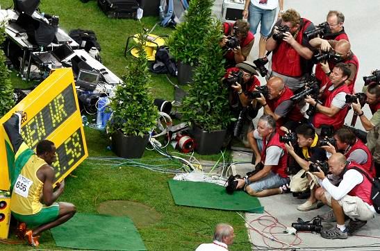 Usain Bolt - zlato a světový rekord | Foto: Reuters