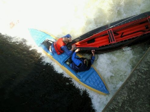 Nepodařený sjezd Viktorčina splavu | Foto: Markéta Chaloupská