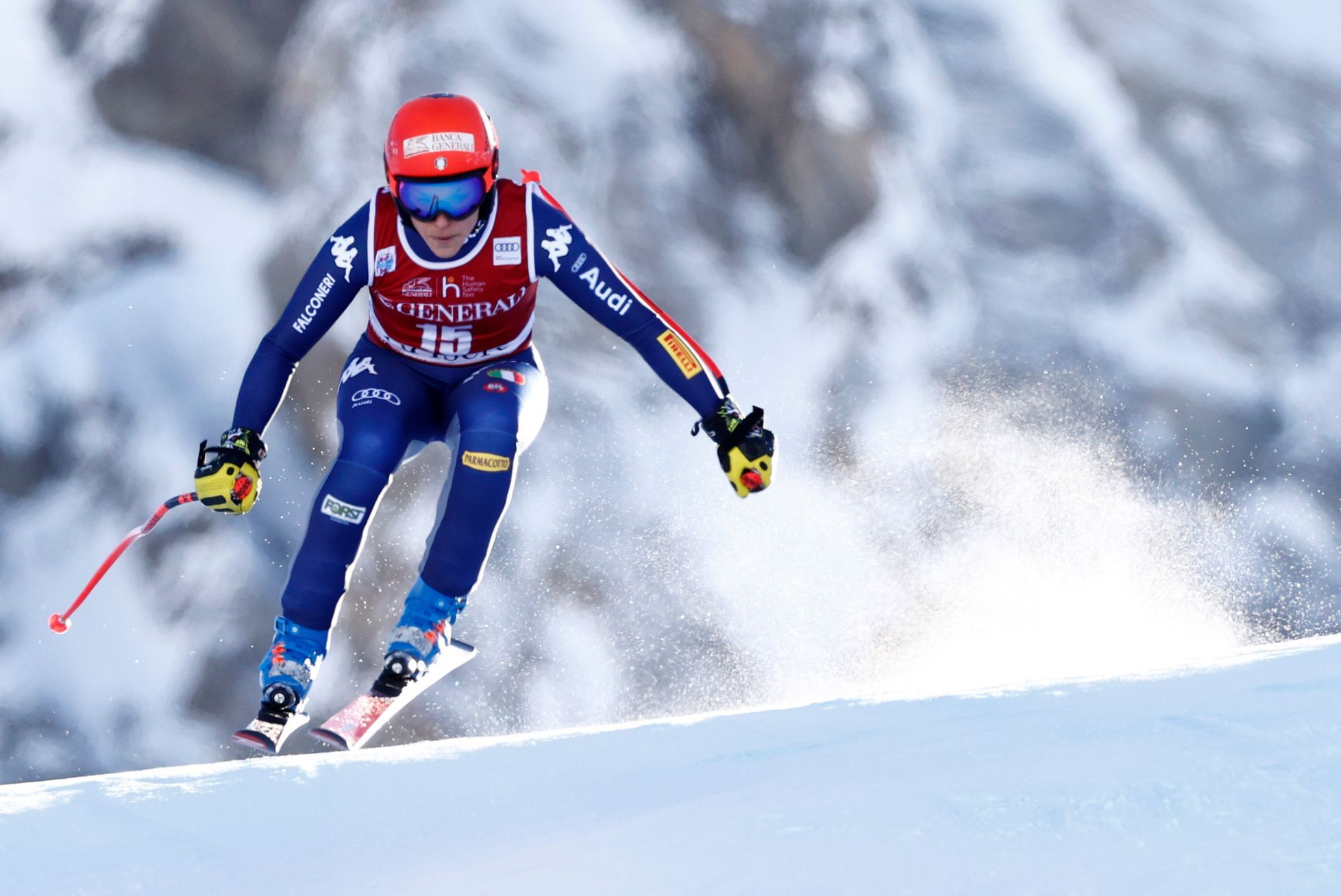 L’italien Brignone a remporté un super-G raccourci à Saint-Moritz