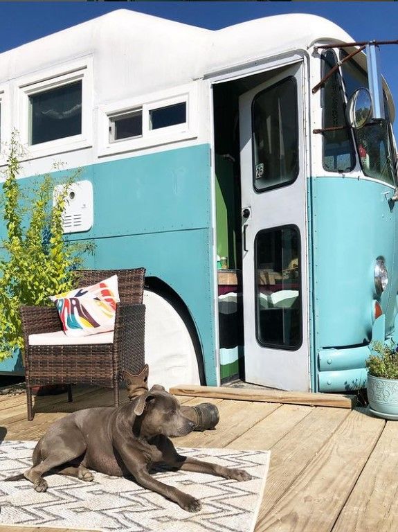 Na voze se páru líbí jeho oblé křivky a velkorysost vnitřního prostoru. | Foto: Aktuálně.cz/Big Sky Bus