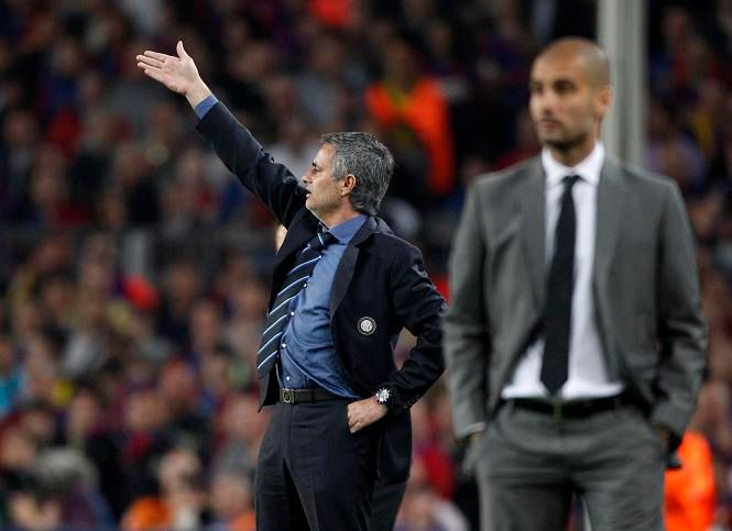 José Mourinho a Pep Guardiola | Foto: Sport