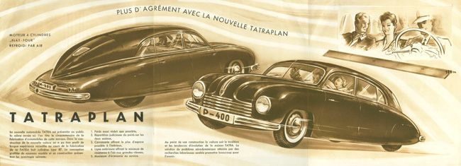 Tatra 600 - dobová reklama. | Foto: tatraportal.com, aerotatra.czweb.org, tatramuseum.cz