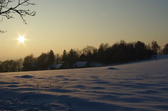 Zima na Českomoravské vysočině. "Byla to krásná zima, vlastně pořád je," píše autor fotografie Radek Hřib z obce Horní Smrčné. | Foto: Radek Hřib