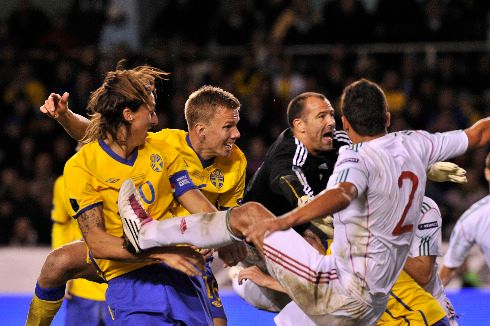 Dobře odstartovalo také Švédsko, které porazilo Maďarsko 2:0. | Foto: Reuters