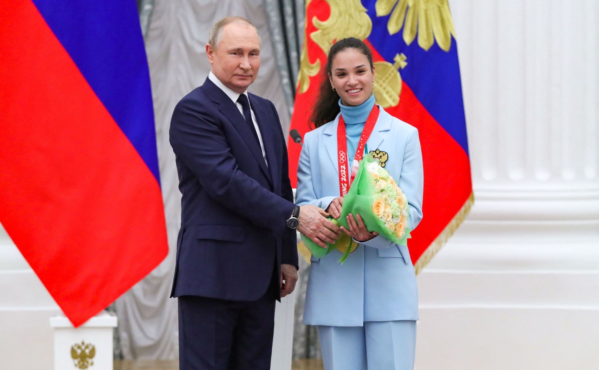 Россия 1 16 апреля. Награждение в Кремле. Встреча Путина в Кремле с олимпийцами.
