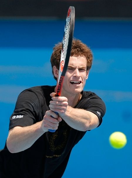 Andy Murray se připravuje v Melbourne Parku na Australian Open | Foto: Václav Rojík