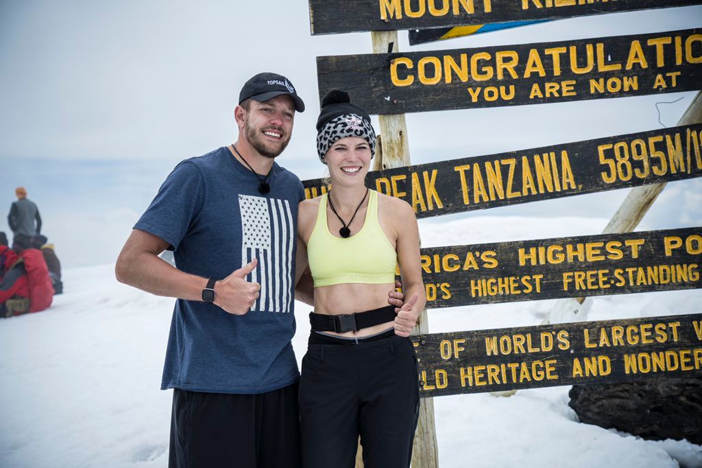 After the end of her career, Wozniacká climbed Kilimanjaro.  Just in a bra