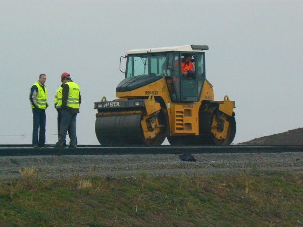 Stavba dálnice D1 u Hulína | Foto: Karel Toman