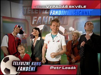 Petr Lesák v Televizním kurzu fandění | Foto: ČT