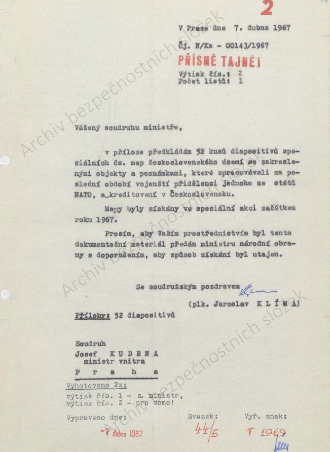 Akci spustili na konci roku 1966, kdy k Italům pronikli poprvé. A v následujících týdnech, zkraje roku 1967, ještě dvakrát. | Foto: Archiv bezpečnostních složek