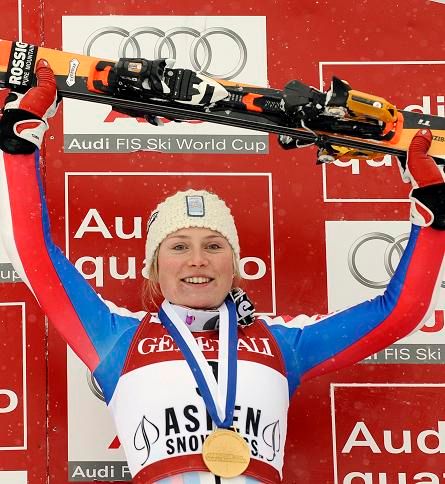 Tessa Worleyová se raduje z vítězství | Foto: Reuters