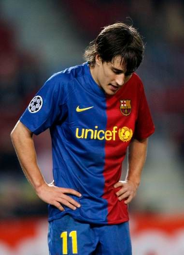 Bojan Krkič nechápe - Barcelona prohrála | Foto: Reuters