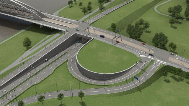 Takto propojí tunel Blanka i nový most přes Vltavu Tróju s okolní Prahou. | Foto: www.tunelblanka.cz