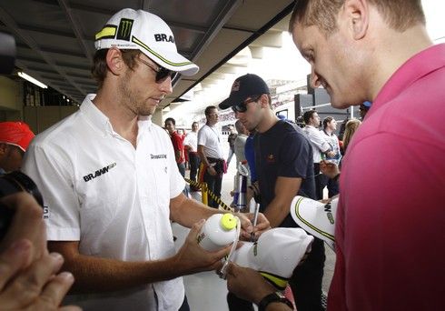 Jenson Button před startem hlavního závodu | Foto: Sport