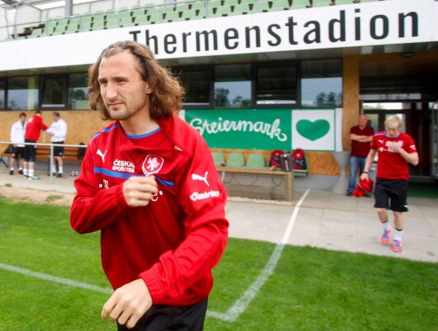 Petr Jiráček na soustředění české reprezentace v Rakousku na stadionu v Bad Waltersdorfu | Foto: ČTK