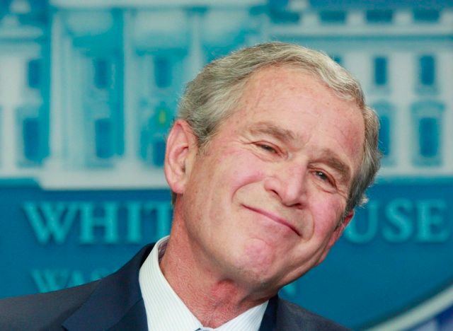 George Bush na své poslední tiskové konferenci | Foto: Reuters