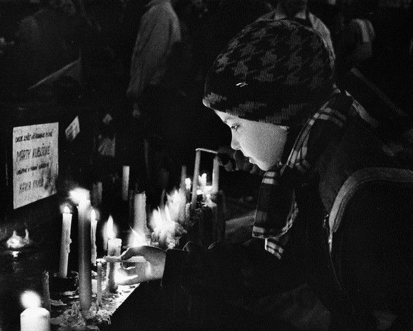 U pomníku sv. Václava, Praha. | Foto: Jaroslav Kučera