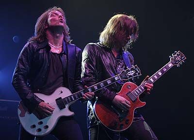 Joey Tempest a John Norum z kapely Europe, která nazpívala skladbu Final Countdown | Foto: Europe