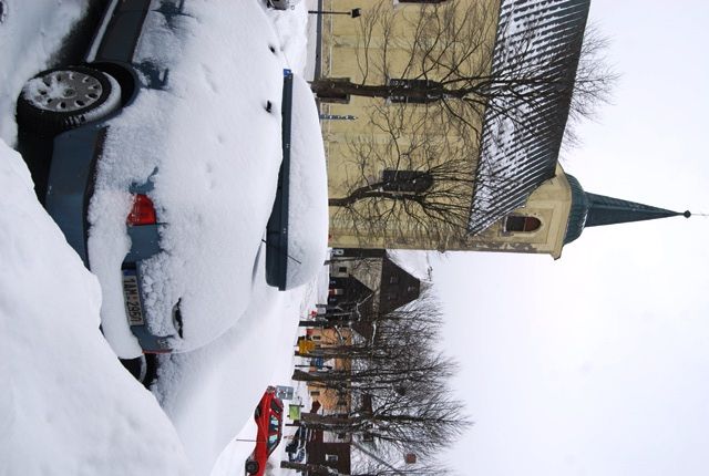 Poprašek se nevyhnul ani místnímu kostelu. | Foto: Radek Pecák