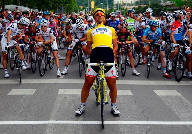 Fabian Cancellara při Tour de France | Foto: Reuters