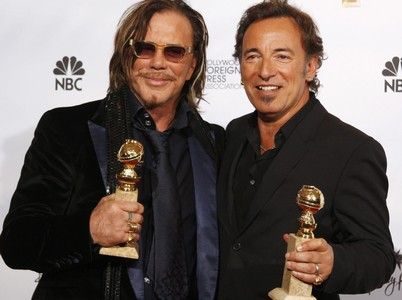 Mickey Rourke a Bruce Springsteen (vpravo) | Foto: Reuters