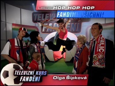 Olga Šípková v Televizním kurzu fandění | Foto: Česká televize