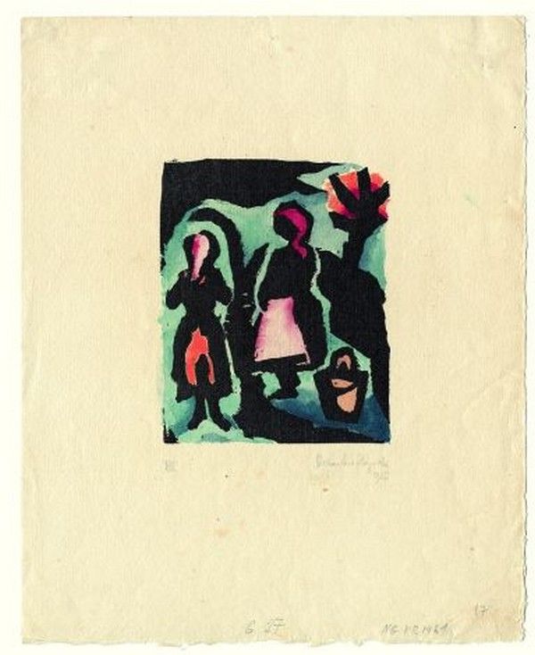 Bohuslav Reynek: Z návsi, 1920 | Foto: GHMP