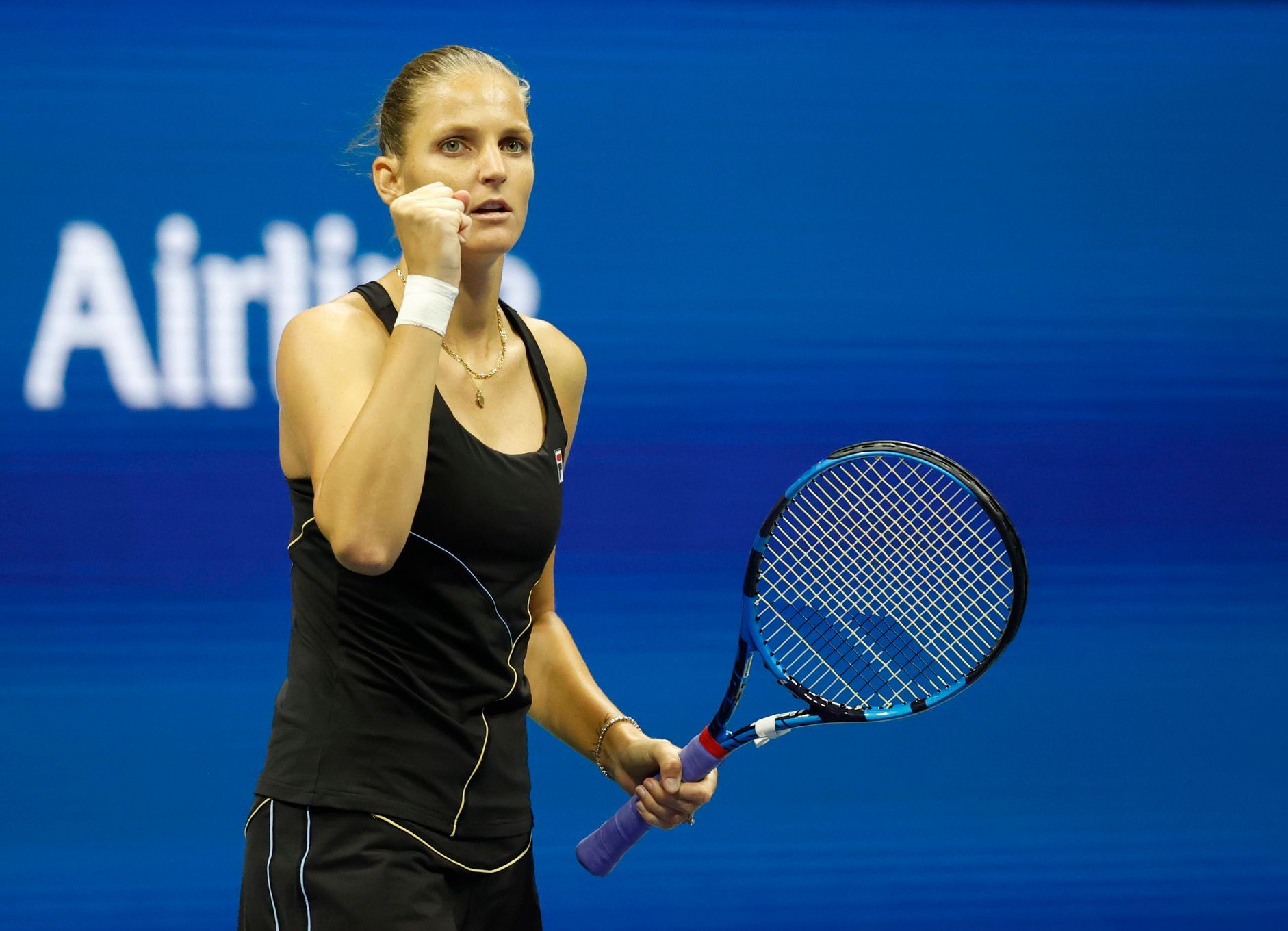 Plíšková managed a tie-break drama.  She also averted the match ball and is in the 3rd round of the US Open