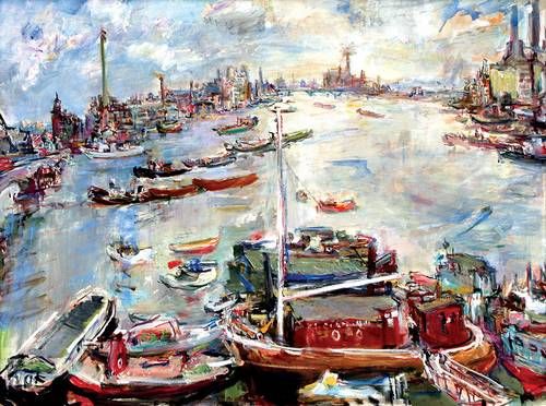 19,5 mil. Oskar Kokoschka: London Chelsea Reach, 1957 | Foto: 1. AC