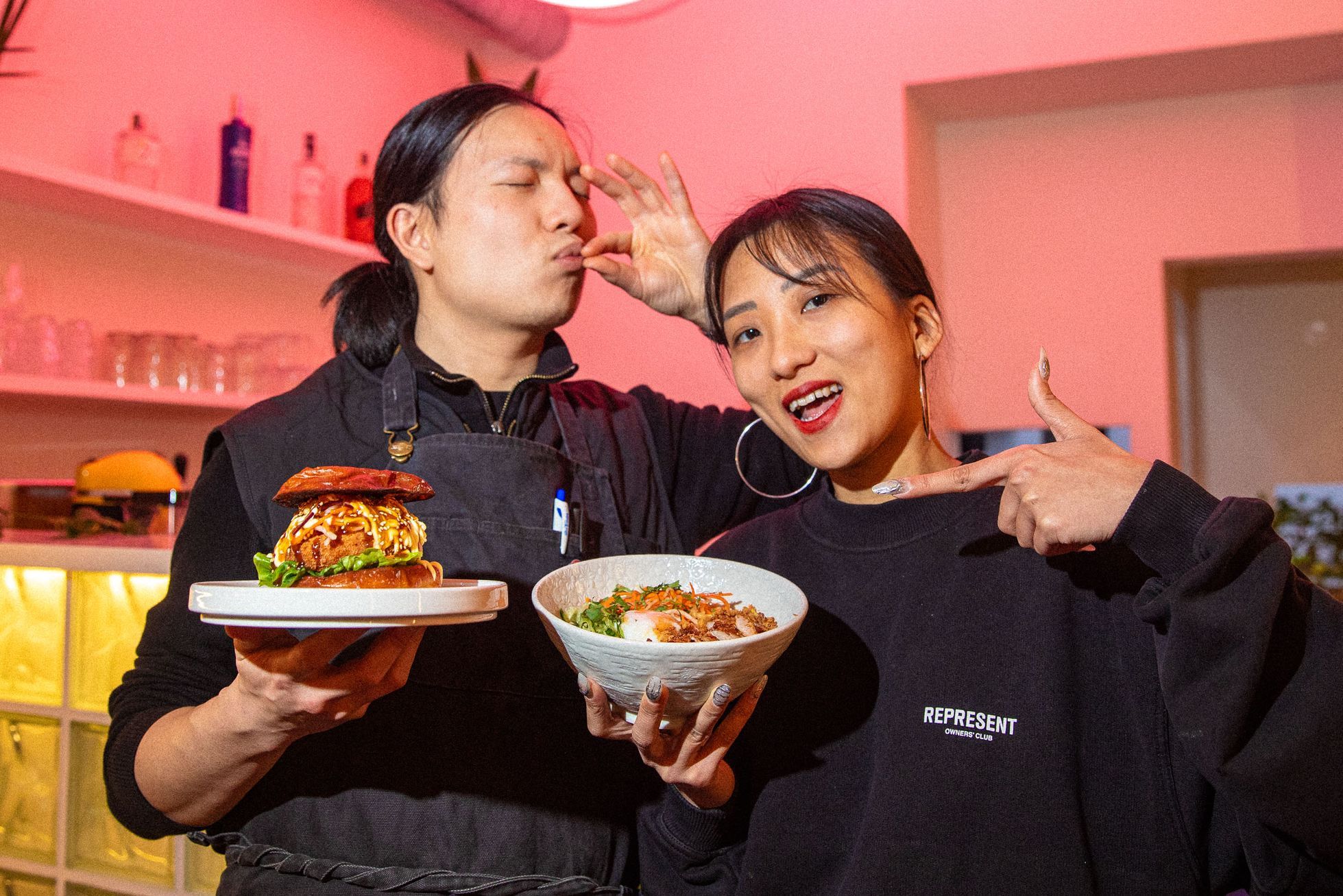 That’s enough “shit”.  Young Vietnamese score points with shrimp burgers and recipes from mothers