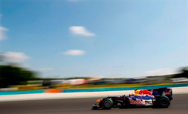 Mark Webber na Hungaroringu. | Foto: Reuters