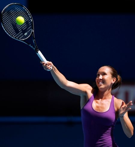 Jelena Jankovičová se připravuje v Melbourne Parku na Australian Open | Foto: Václav Rojík