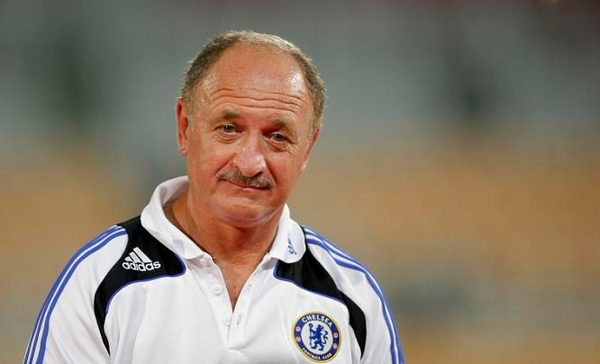 Trenér Luiz Felipe Scolari mohl být po zápase spokojen | Foto: Reuters