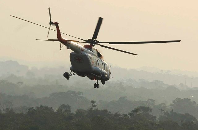 Jedna z venezuelských helikoptér. | Foto: Reuters