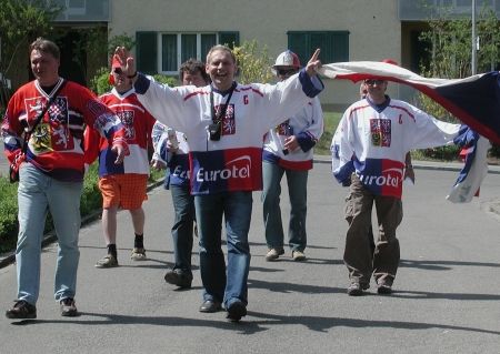 Čeští fanoušci na MS ve Švýcarsku | Foto: Václav Rojík