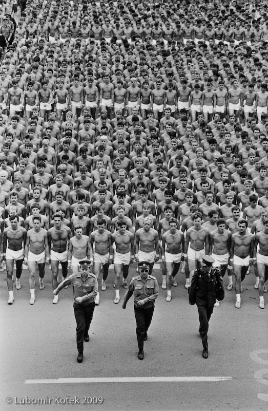 Spartakiáda na Strahově II, Praha, 1985. | Foto: Lubomír Kotek