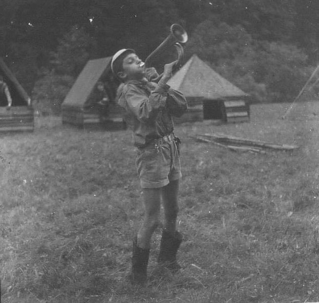 Břetislav Rychlík jako skaut | Foto: Archiv Břetislava Rychlíka