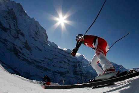 Michael Walchofer skončil v Lauberhornu až čtvrtý | Foto: Reuters