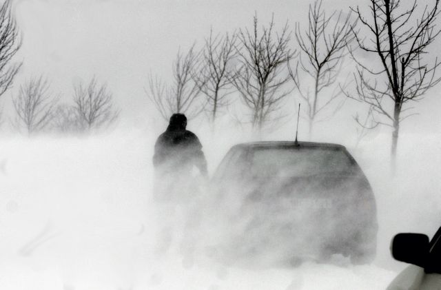 Duben v orlických horách - vichřice a sněžení | Foto: ČTK